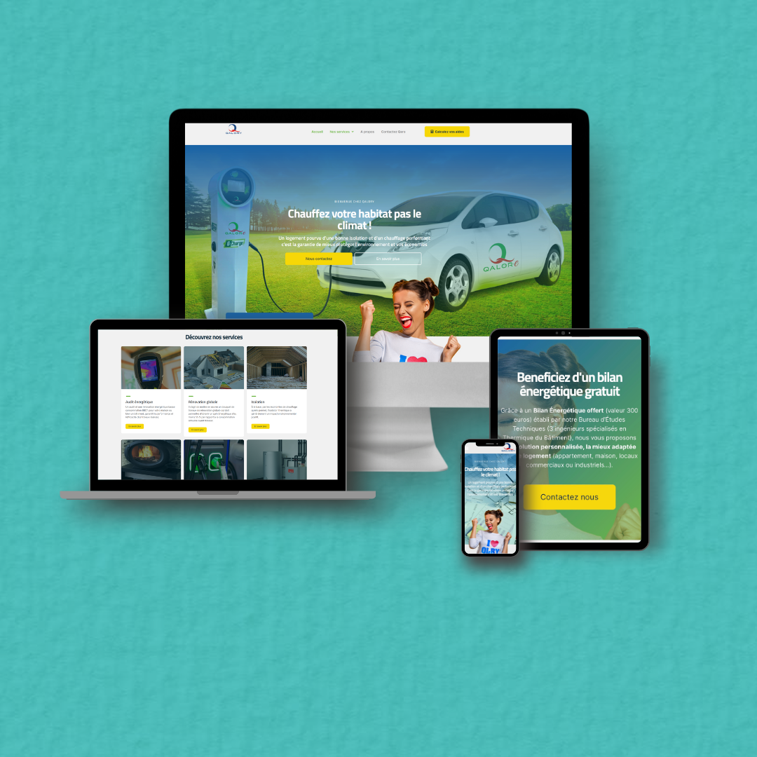 Aperçu du site Qalory