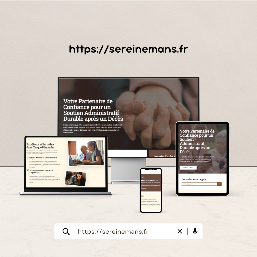 Aperçu du site Sereine Mans